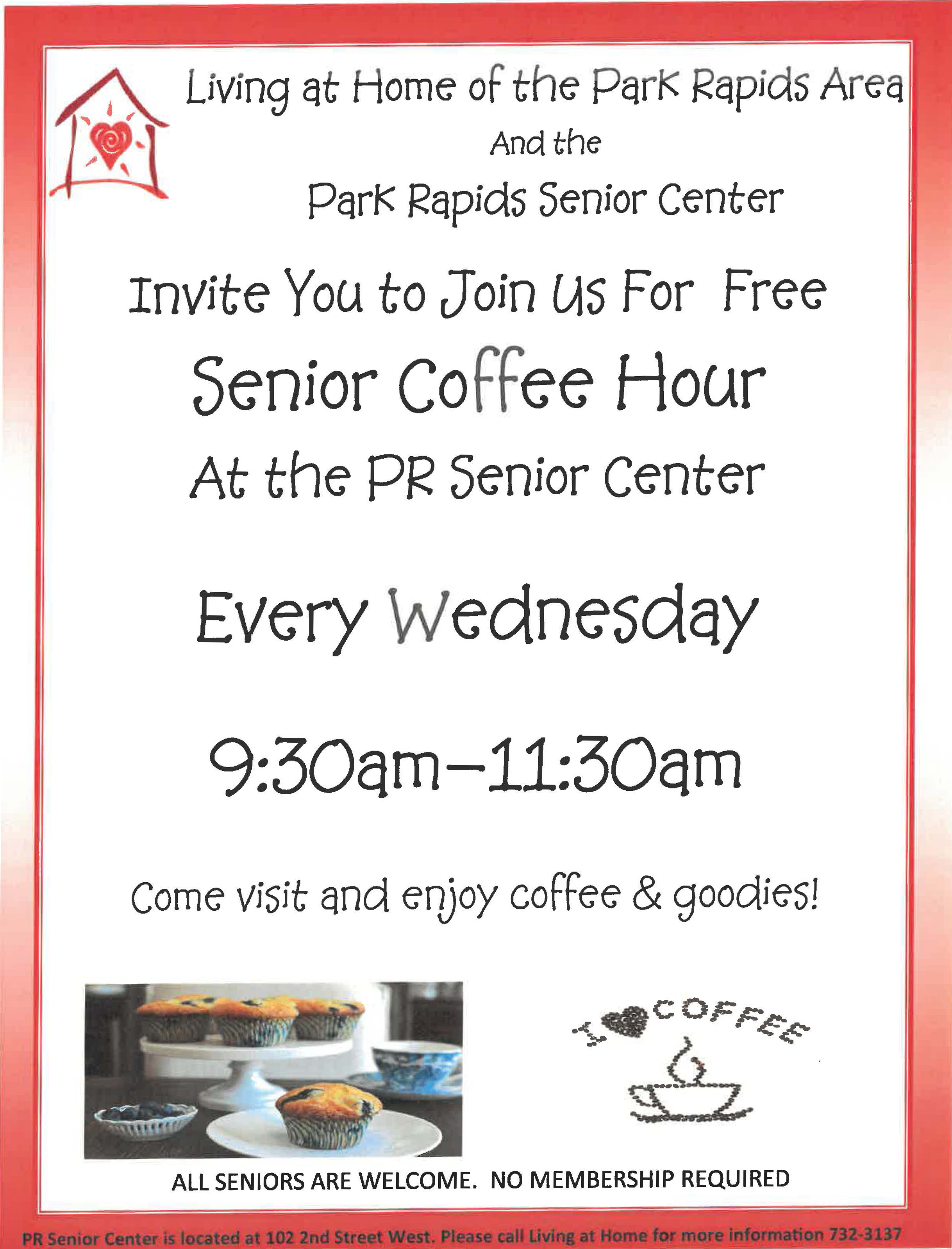 Senior Coffee Hour at Park Rapids Senior Center